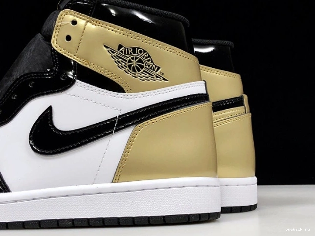 Rep Onekick Toe Glod Retro 1 Air Jordan High 861428-007 0708